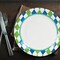 Blue and Green Checkered Golf Party Paper Plates 8 Count for Birthday or Sports Events